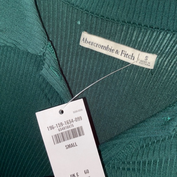 NWT Abercrombie & Fitch Long Sleeve Ruched Shirt Dress - Small - Picture 3 of 4